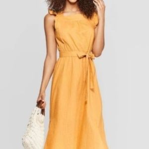 NWOT UNIVERSAL THREAD Yellow Midi Sundress